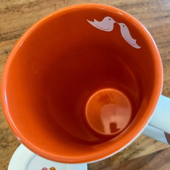 Davids Tea Mug Lovebirds 12 Oz. With Lid The Perfect Tea Mug - Picture 8 of 10